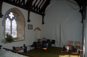 The chancel looking south-west January 2011
